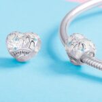 Accesorios de pulsera DIY con cuentas de corazón de amor de plata de ley 925 - Imagen 3