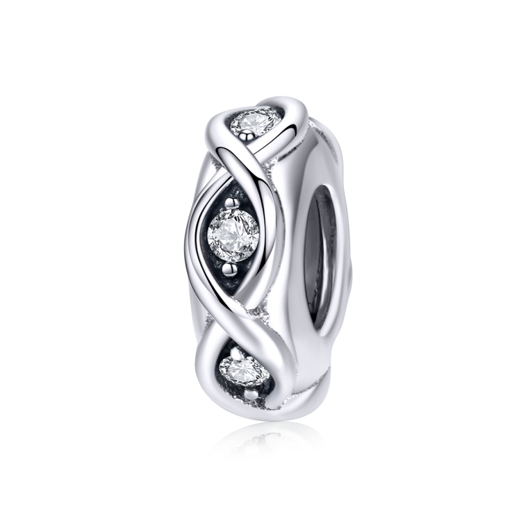 TBD04267893.jpg S925 Pulsera de bricolaje con cuentas de circonita de plata esterlina Cuentas sueltas - Imagen 1