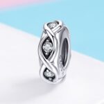 S925 Pulsera de bricolaje con cuentas de circonita de plata esterlina Cuentas sueltas - Imagen 2