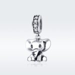 S925 Plata de Ley Animal Elefante Colgante DIY Pulsera Accesorios - Imagen 2