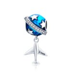 Sueño de viajar aeroplano que gotea aceite S925 cuentas de plata esterlina accesorios de bricolaje