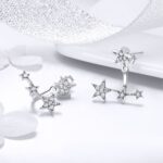 Pendientes de estrella de plata esterlina S925 Pendientes de plata simples - Imagen 3