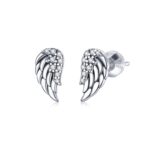 Pendientes de alas de plata esterlina S925 Pendientes de personalidad