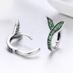 Pendientes de plata esterlina S925 Pendientes de brote de diamantes simples - Imagen 3
