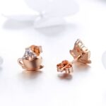Pendientes en forma de café Joyas simples para niña - Imagen 4