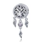 S925 cuentas de atrapasueños huecas retro de plata esterlina DIY accesorios de pulsera con cuentas