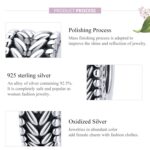 S925 cuentas de orejas de trigo de plata esterlina con cuentas retro DIY accesorios de pulsera para niñas - Imagen 4
