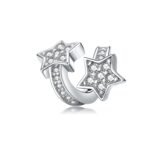 Accesorios del collar de la pulsera de DIY con cuentas de estrella de plata esterlina S925