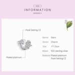 Accesorios del collar de la pulsera de DIY con cuentas de estrella de plata esterlina S925 - Imagen 5