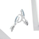 Pendientes de plumas de plata esterlina S925 - Imagen 3