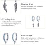 Pendientes de plumas de plata esterlina S925 - Imagen 4