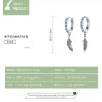 Infinite Love Pendientes chapados en platino Pendientes de botón de plata esterlina S925 - Imagen 5