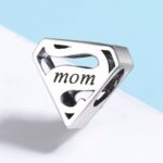 S925 cuentas huecas de plata esterlina regalo del día de la madre accesorios de pulsera de bricolaje - Imagen 2