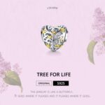 S925 cuentas de árbol de la vida huecas en forma de corazón de plata esterlina accesorios de pulsera DIY - Imagen 3