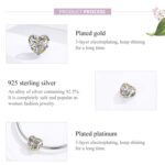 S925 cuentas de árbol de la vida huecas en forma de corazón de plata esterlina accesorios de pulsera DIY - Imagen 4