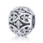 Accesorios de pulsera de bricolaje con cuentas elegantes de plata esterlina S925