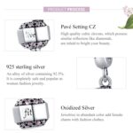 S925 Colgante con mancuernas de plata esterlina Equipo de fitness Correa Charm Accesorios de pulsera de bricolaje - Imagen 4