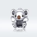 Accesorio de pulsera de bricolaje con cuentas de animales Koala lindo de plata esterlina S925 - Imagen 2