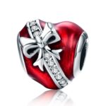 Día de San Valentín Regalo de amor Perlas sueltas S925 Accesorios de pulsera de bricolaje de plata esterlina