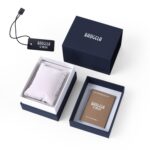 3 PCS BAOGELA Paper + Sponge Square Watch Packaging Box Caja de regalo de reloj negro, tamaño: 12.5 x 9.5 x 7.2cm