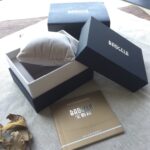 3 PCS BAOGELA Paper + Sponge Square Watch Packaging Box Caja de regalo de reloj negro, tamaño: 12.5 x 9.5 x 7.2cm - Imagen 4