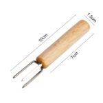 10 Uds Tenedor de maíz Aguja para asar de maíz Extensor de moxa Tapón de maíz Herramienta de barbacoa Tenedor de barbacoa - Imagen 2