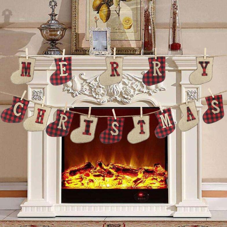 TBD04269578.jpg Banner de Navidad FELIZ NAVIDAD Decoración de Navidad Bandera Colgante de Navidad - Imagen 1