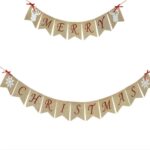 Conjunto de decoración de fiesta de Navidad Bandera de letra de Navidad Bandera Bandera de torta con etiqueta en espiral - Imagen 2