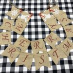 Conjunto de decoración de fiesta de Navidad Bandera de letra de Navidad Bandera Bandera de torta con etiqueta en espiral - Imagen 4