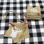 Conjunto de decoración de fiesta de Navidad Bandera de letra de Navidad Bandera Bandera de torta con etiqueta en espiral - Imagen 5