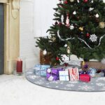 Decoraciones navideñas Falda de árbol de copo de nieve Accesorios para árboles de Navidad Decoración - Imagen 4