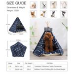 Pet Kennel Corgi Tienda de campaña para perros pequeños y medianos, Small 40×40×50cm, Medium 50×50×60cm, Large 60×60×70cm - Imagen 3