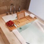 Bañera Vino Teléfono móvil Soporte para tableta Bañera Estante Bandeja Estante Estante