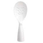 Cuchara de arroz con cara sonriente creativa, cuchara para arrocera de cocina de calidad alimentaria, tipo Vertical