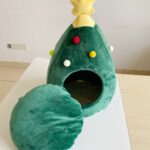 Árbol de Navidad Casa para mascotas Suministros cálidos para mascotas de invierno, M - Imagen 4