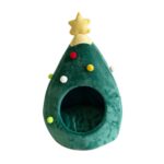 Árbol de Navidad Casa para mascotas Suministros cálidos para mascotas de invierno, L - Imagen 2