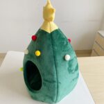 Árbol de Navidad Casa para mascotas Suministros cálidos para mascotas de invierno, L - Imagen 3