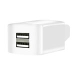 Cargador de teléfono móvil para coche eléctrico, batería de litio, conexión inversa inteligente Universal, 3 uds., Extended White Double Port 2A