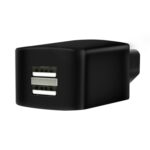 Cargador de teléfono móvil para coche eléctrico, batería de litio, conexión inversa inteligente Universal, 3 uds., Extended Black Double Port 2A