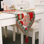 Mantel tejido para decoración del hogar, artículos creativos navideños, mesa de comedor, 2 uds.