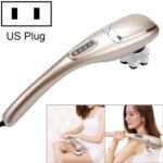 Masajeador de delfines recargable, palo de masaje cervical eléctrico, A10 Straight Plug US Plug