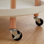 Carro móvil de lujo, estante sencillo para juego de té, almacenamiento en sala de estar, cocina, Two Layers - Imagen 5