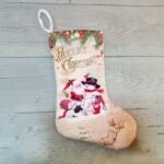 Bolsa de regalo de decoración navideña con colgante de medias navideñas de 3 piezas, Old Man Snowman