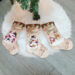 Bolsa de regalo de decoración navideña con colgante de medias navideñas de 3 piezas, Old Man Snowman - Imagen 2