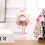 4 PCS Decoraciones navideñas Muñeca navideña creativa Colgante Mini muñeca, Angel - Imagen 2
