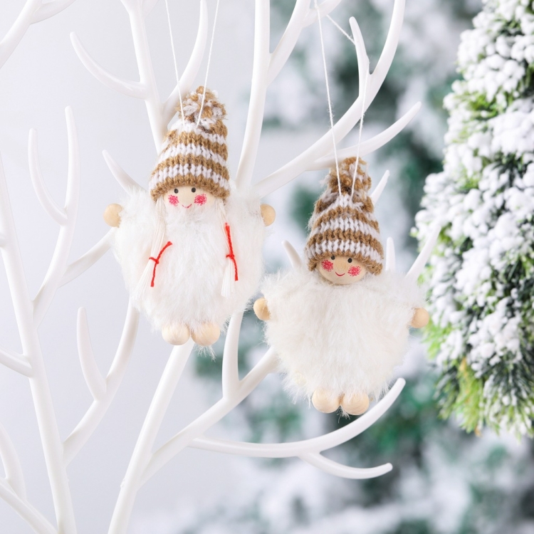 TBD0427045301A.jpg 3 pares creativos de madera niño y niña conjunto de capa muñeca colgante para árbol de Navidad - Imagen 1