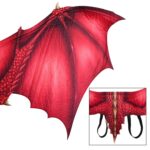 Halloween carnaval decoración para adultos alas de dragón no tejidas accesorios de alas de Cosplay, One Size - Imagen 3