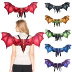 Halloween carnaval decoración para adultos alas de dragón no tejidas accesorios de alas de Cosplay, One Size - Imagen 4