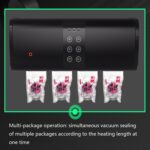 Máquina de sellado al vacío de tela no tejida, máquina de conservación de alimentos, pequeña máquina de envasado, Double pump (6 buttons) UK Plug - Imagen 3