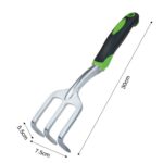 Herramienta de jardín de aleación de aluminio, herramienta de mar, Three-tooth Rake - Imagen 2